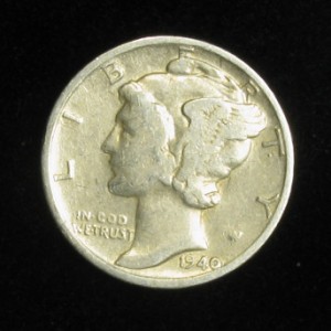 1940 Mercury Dime